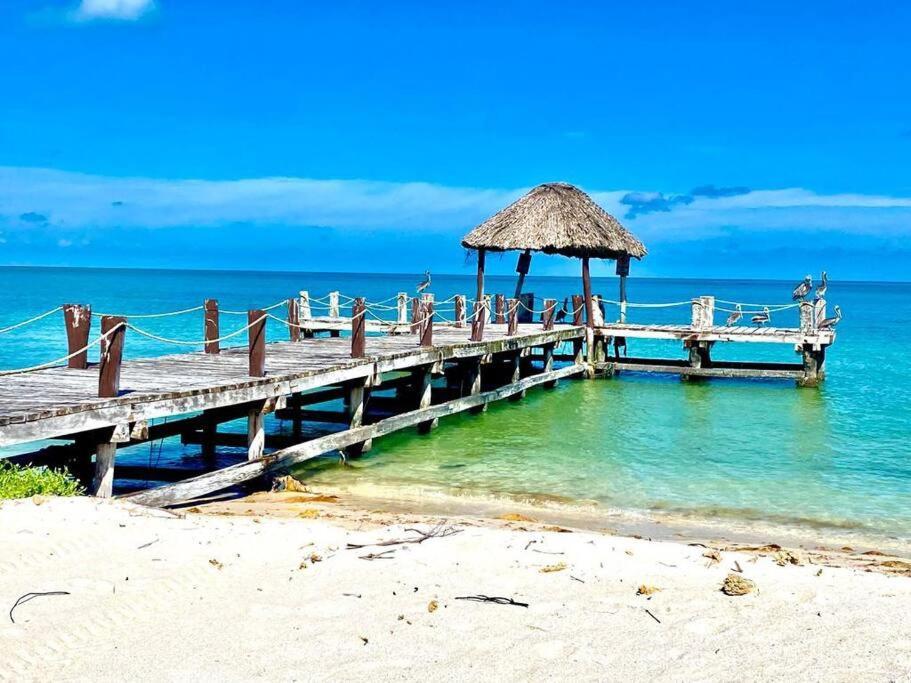 Beachfront Apartment With Swimming Pool. One Bedroom Celestun Exterior foto